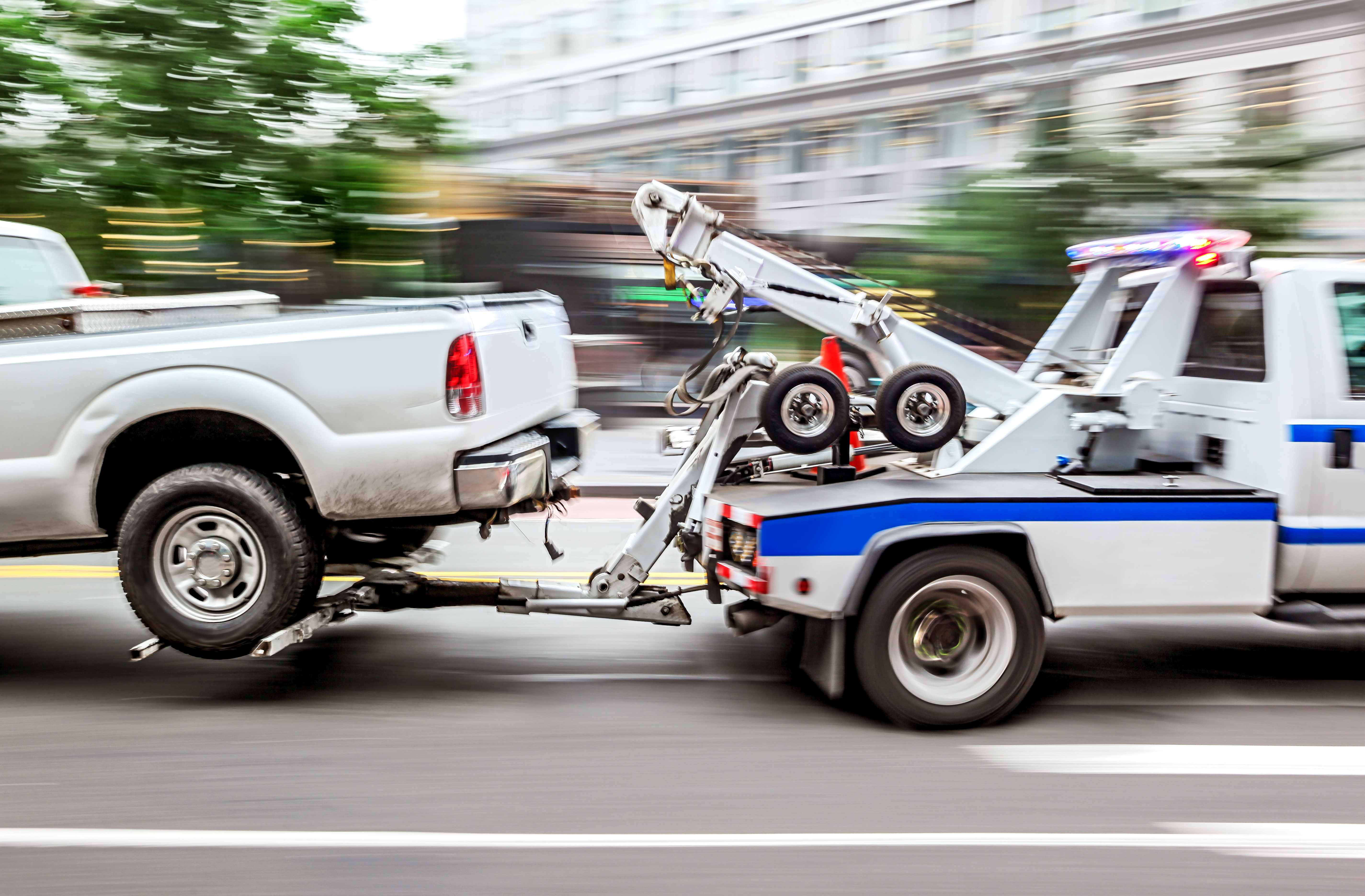 Stock photo of tow truck