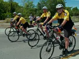 Kingston Police Volunteers on bicycles