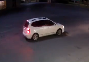 Suspicious white SUV